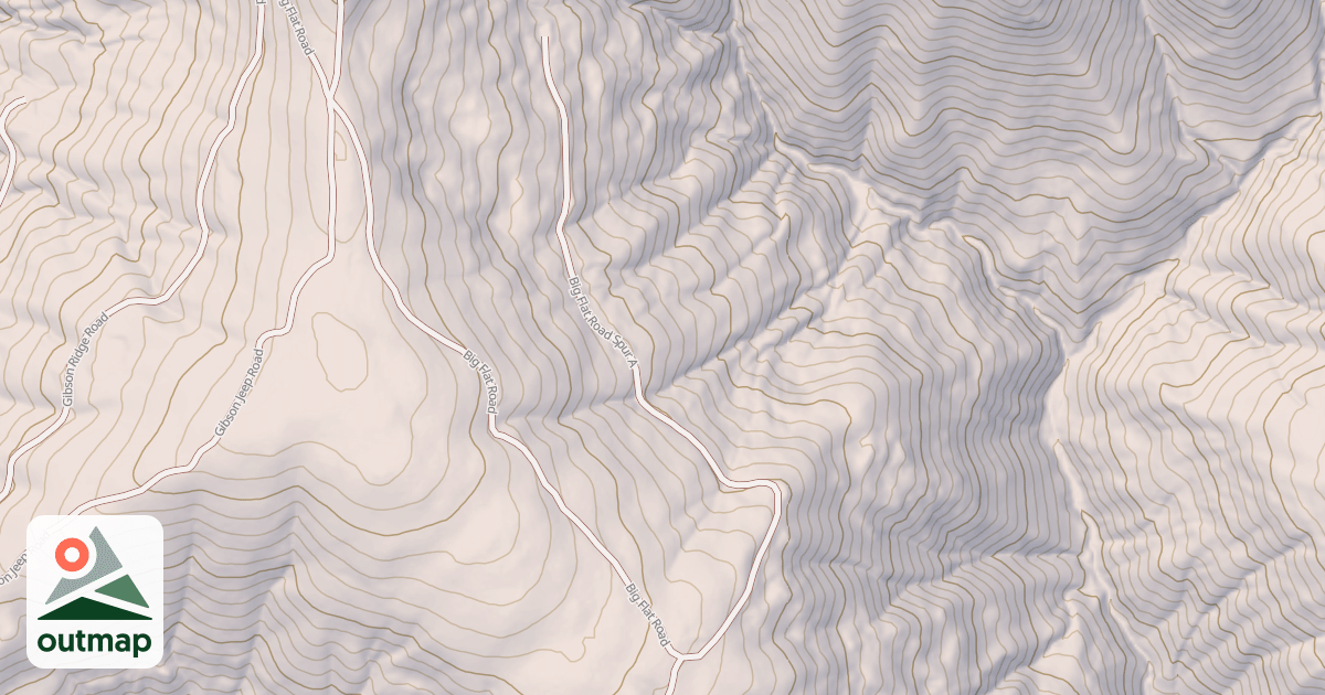 Map of BIG FLAT SPUR A