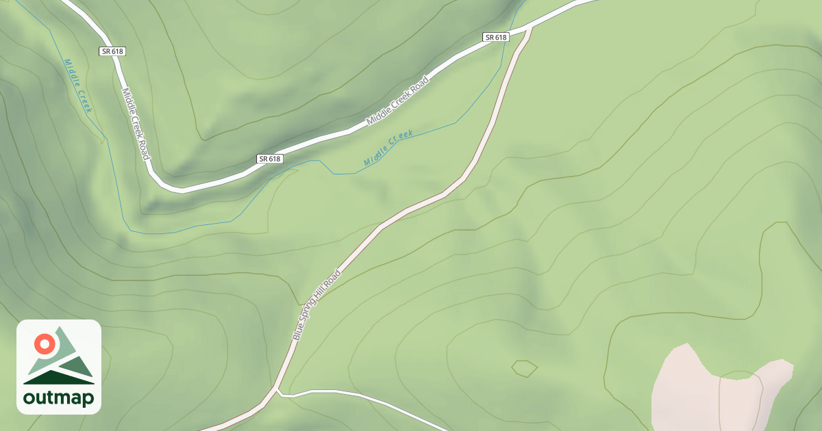 Map of BLUE SPRING HILL