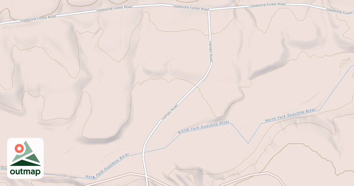 Map of NORTH FORK