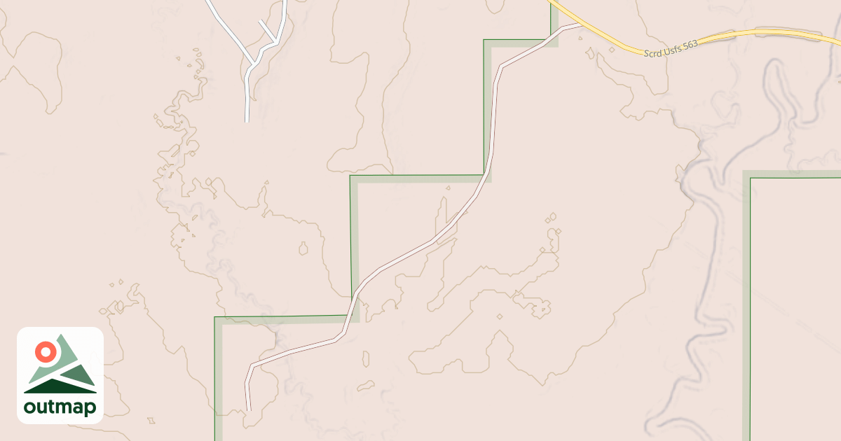 Map of USFS Motor Vehicle Use Map Roads {0502E6EF-0D59-4BA6-B792-1AF90CBAD02A}