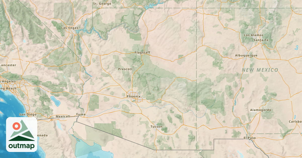 Map of Arizona Trail