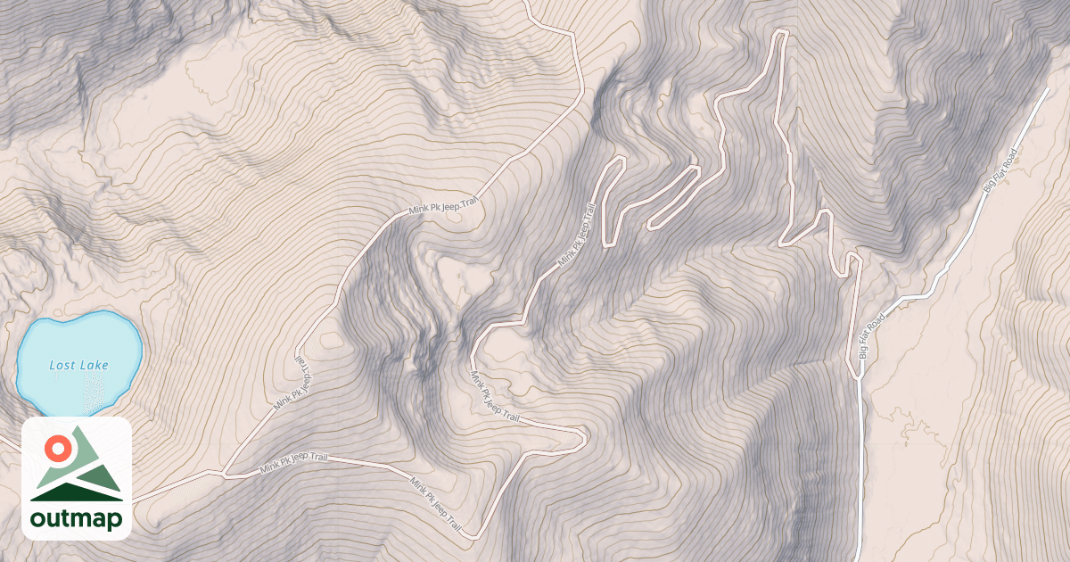 Map of MINK CREEK
