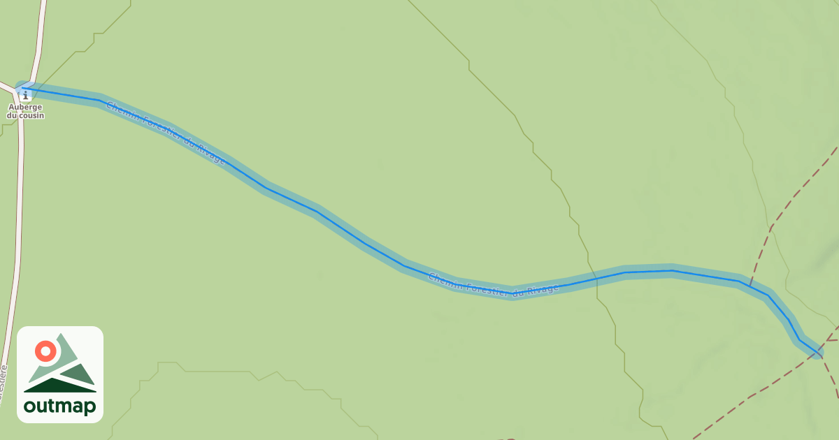 Map of Chemin Forestier du Rivage
