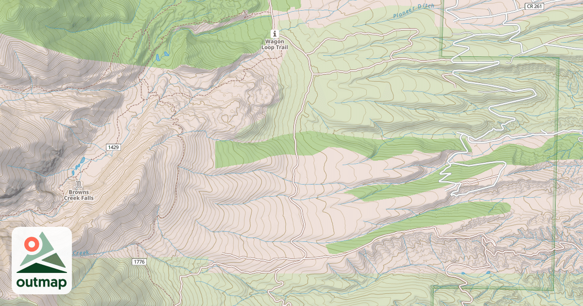 Map of BROWNS CREEK