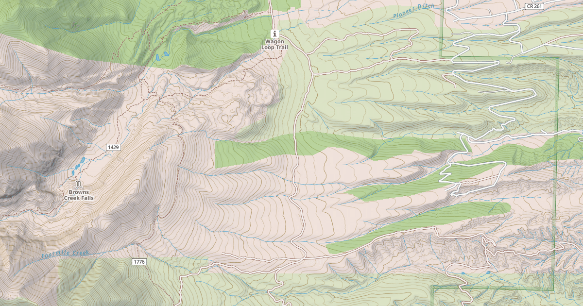 Map preview of BROWNS CREEK