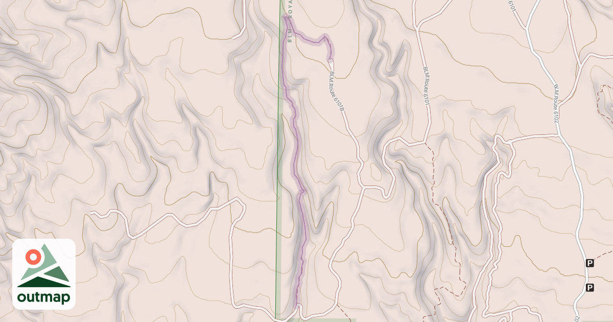 Map of BLM Trail T6101A