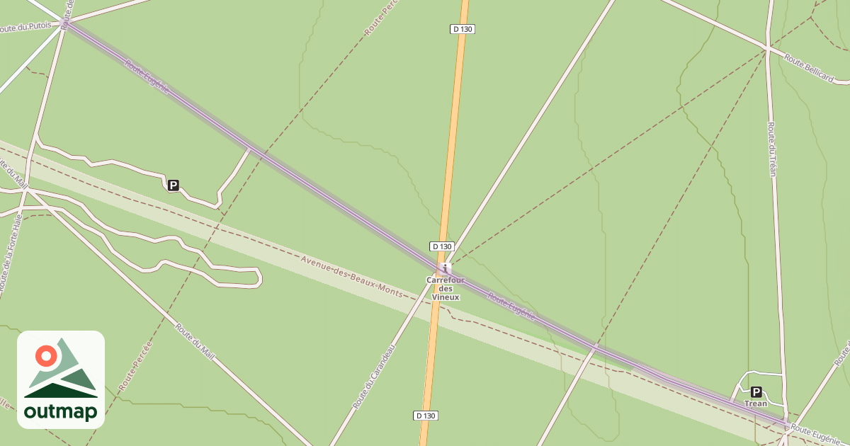 Map of Route Eugénie