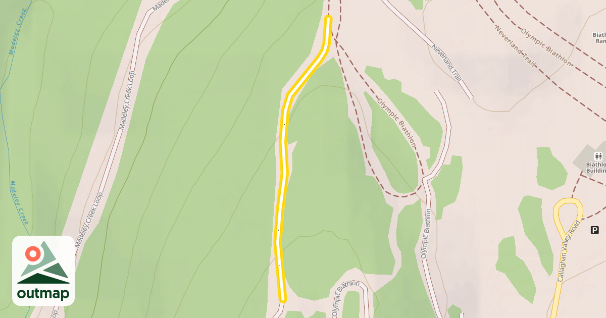 Map of Olympic Biathlon