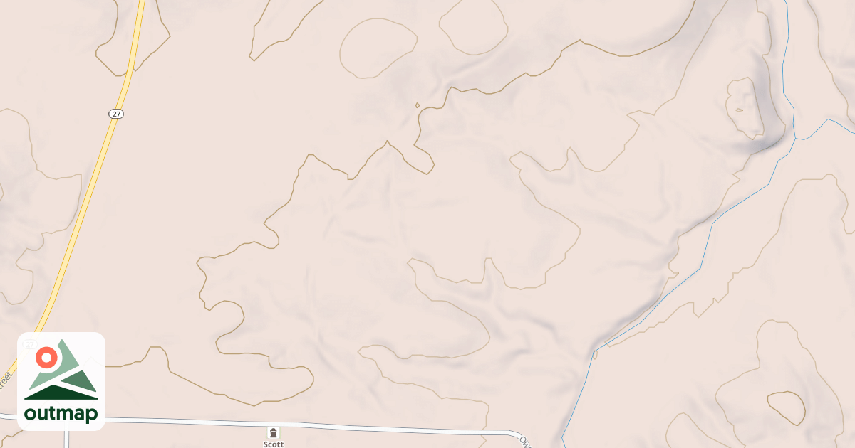 Map of OWLEY SPUR