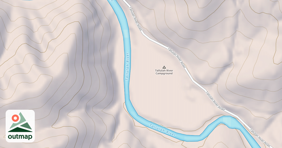 Map of TALLULAH RIV REC