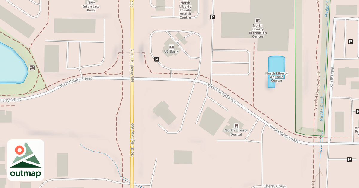 Map of North Ridge Trail