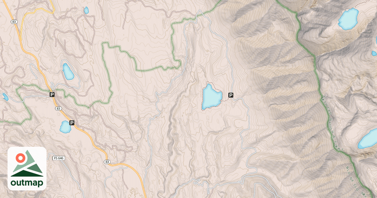 Map of CLEARWATER LAKE LOOP