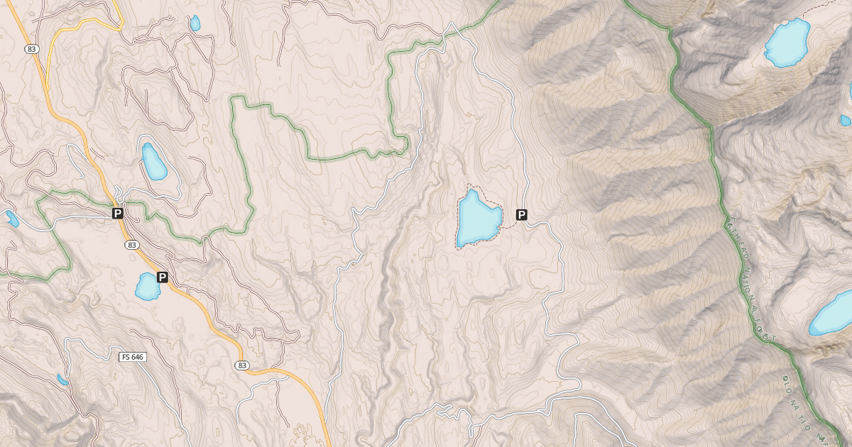 Map preview of CLEARWATER LAKE LOOP