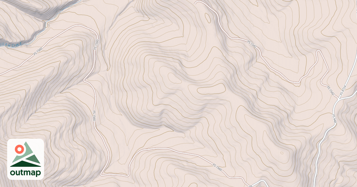 Map of USFS National Forest System Roads {BF2A12B0-42A9-4B83-A3A3-C599BE1ECC7D}
