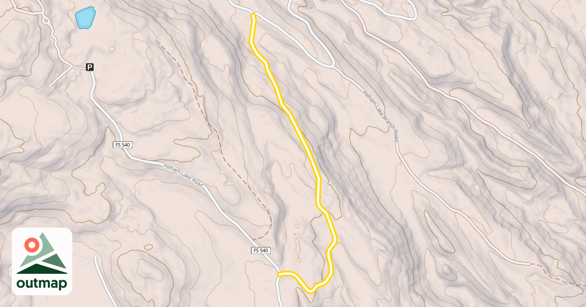 Map of Lower Pelham Creek Road