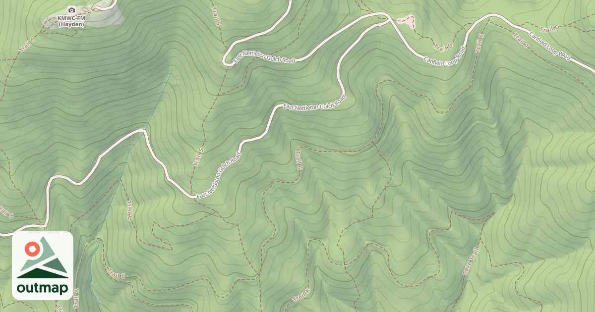 Map of USFS Motor Vehicle Use Map Trails 11893
