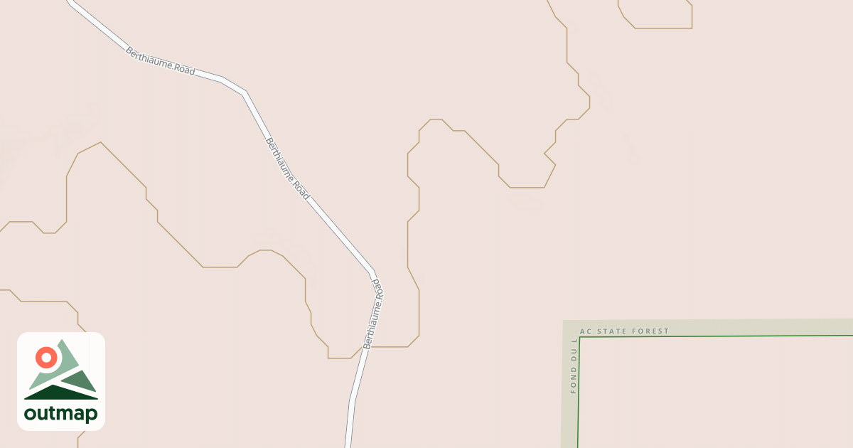 Map of Fond du Lac State Forest Trails