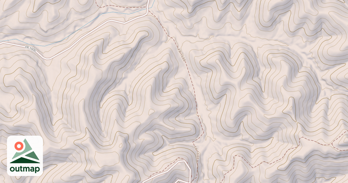 Map of PETERS BRANCH