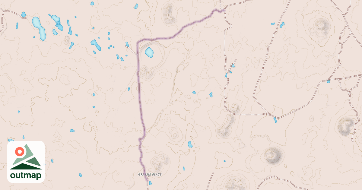Map of (two track trail)