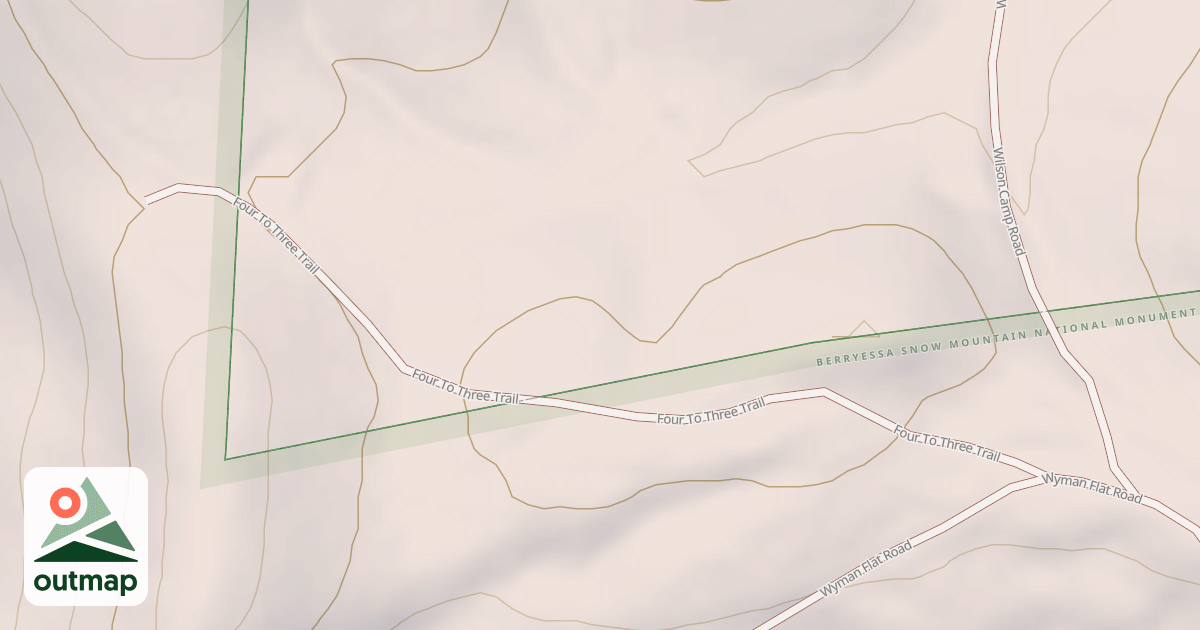 Map of FOUR TO THREE