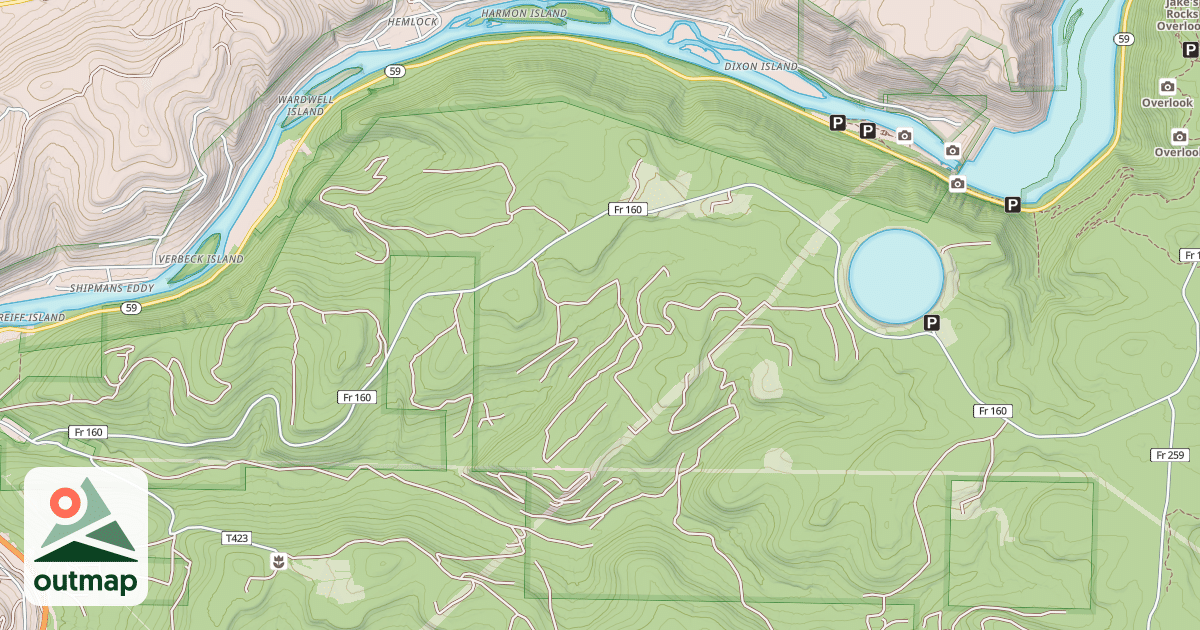 Map of HOOK RUN