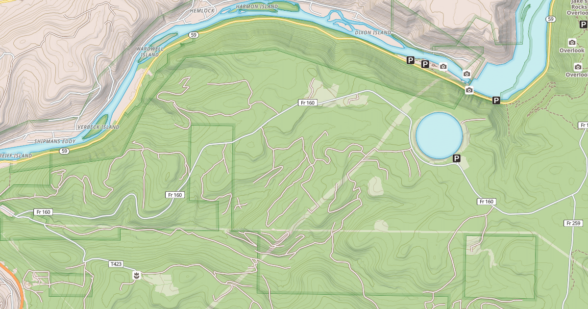 Map preview of HOOK RUN