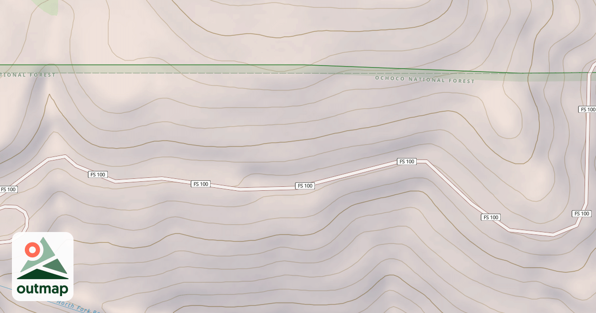 Map of USFS Motor Vehicle Use Map Roads {8EBDD928-D358-4100-8C3F-29096124B499}