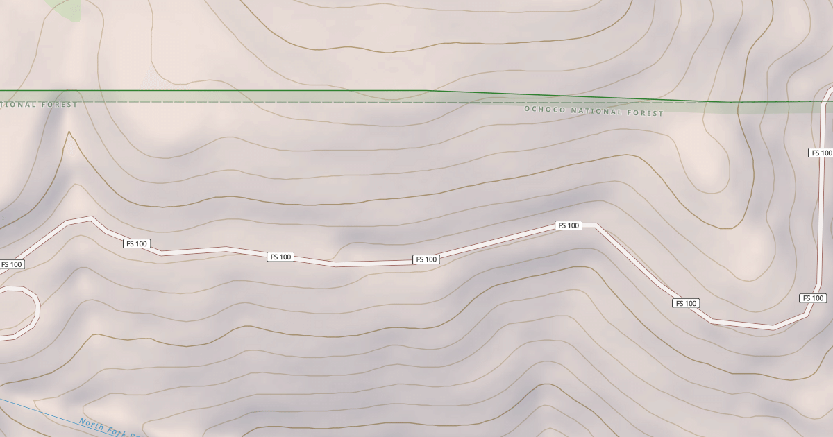 Map preview of USFS Motor Vehicle Use Map Roads {8EBDD928-D358-4100-8C3F-29096124B499}