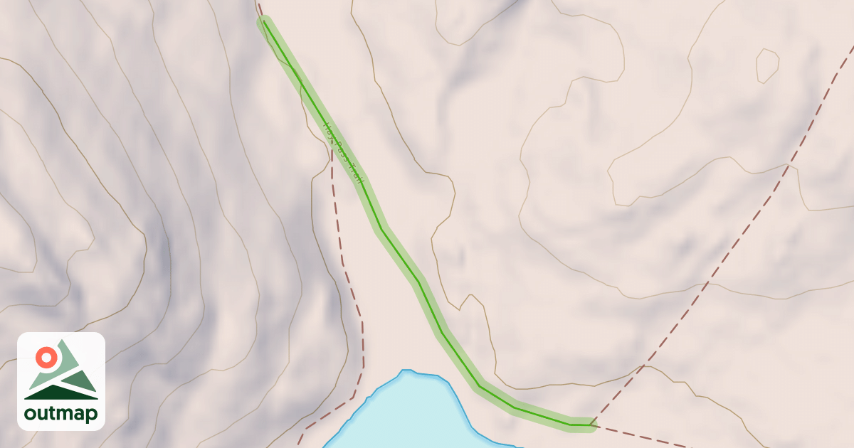 Map of Hay Pass Trail