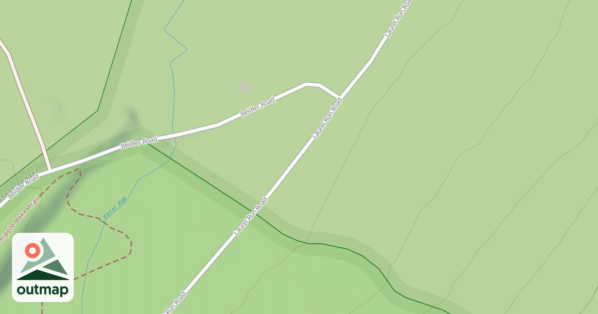 Map of Rothrock State Forest Seven Mountains Snowmobile Trails