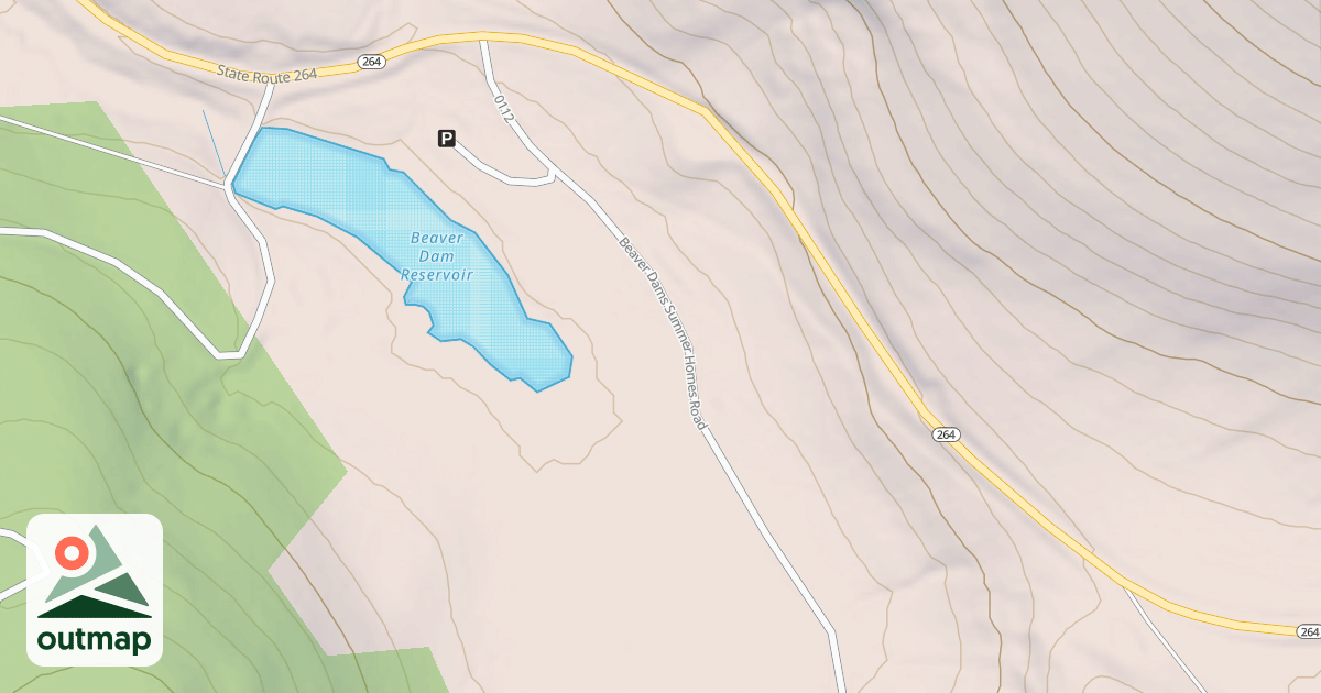 Map of BEAVER DAMS SUMMER HOMES