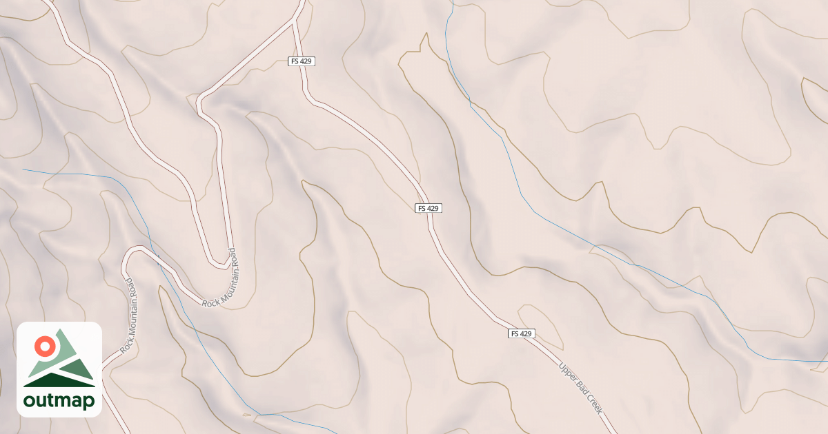 Map of UPPER BAD CREEK