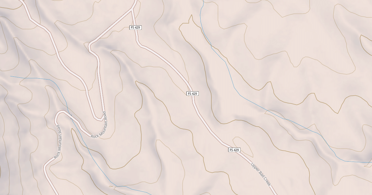 Map preview of UPPER BAD CREEK