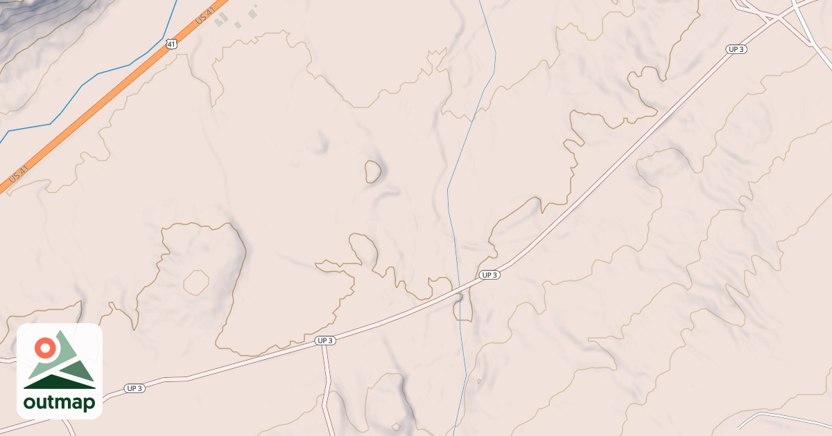 Map of Keweenaw State Trail