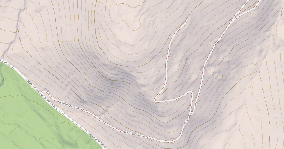 Map preview of HUCKLEBERRY JEEP