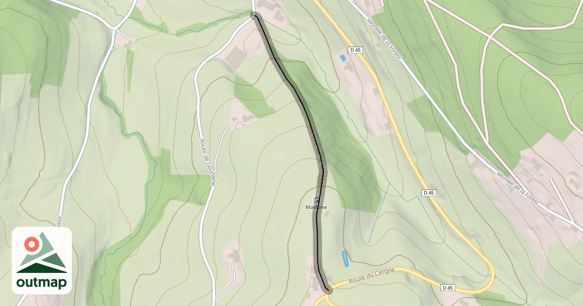 Map of Montée de la Madone
