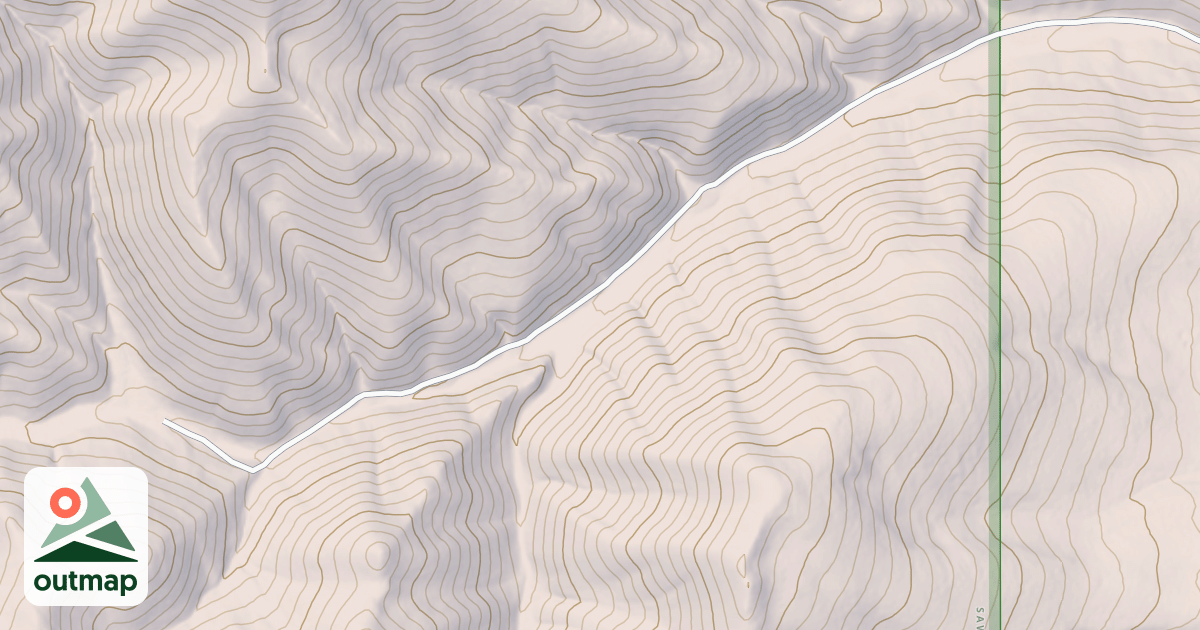 Map of SAGER CANYON