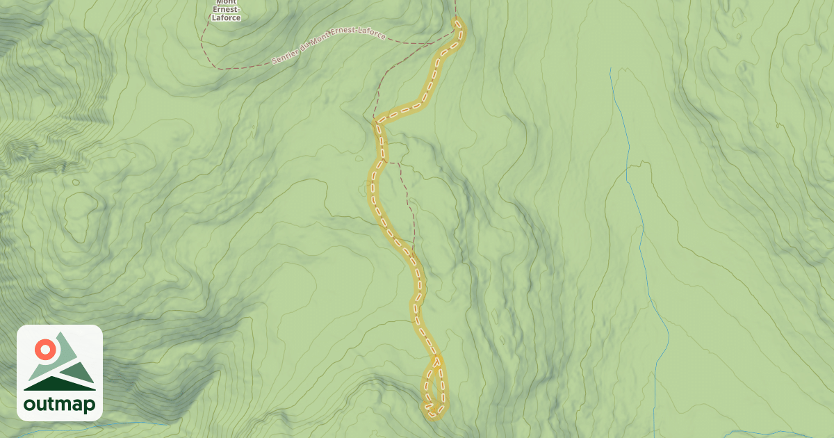 Map of Route vers le Mont Macount