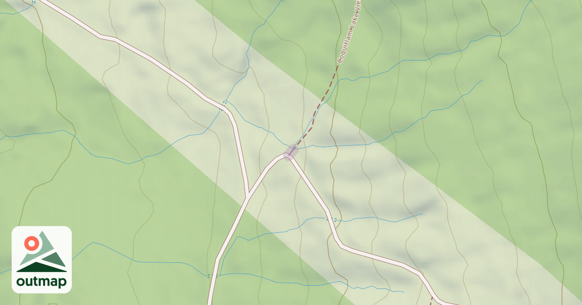 Map of Coquitlam Lake View Trail