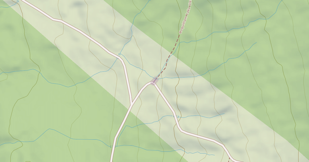 Map preview of Coquitlam Lake View Trail