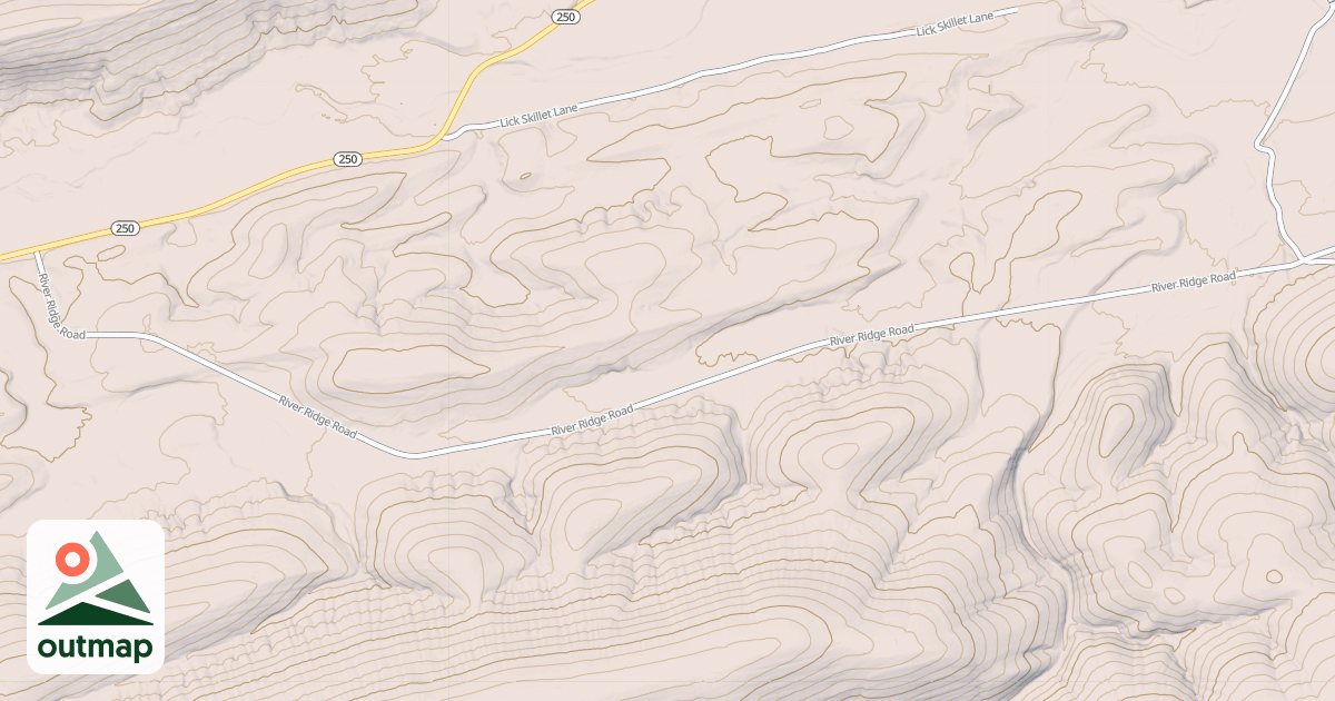Map of MT MORIAH CUTOFF