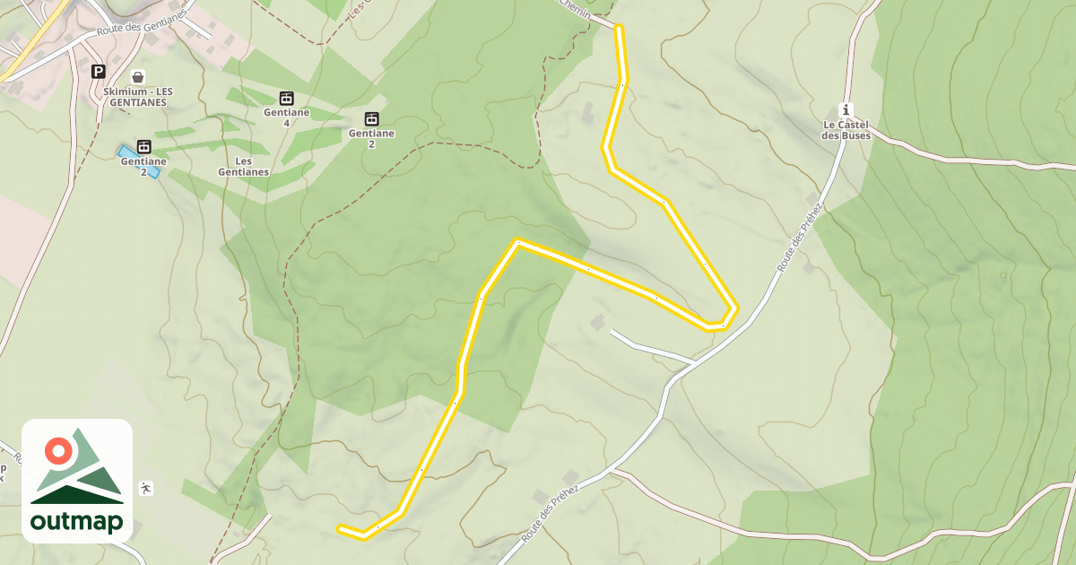 Map of La Combette