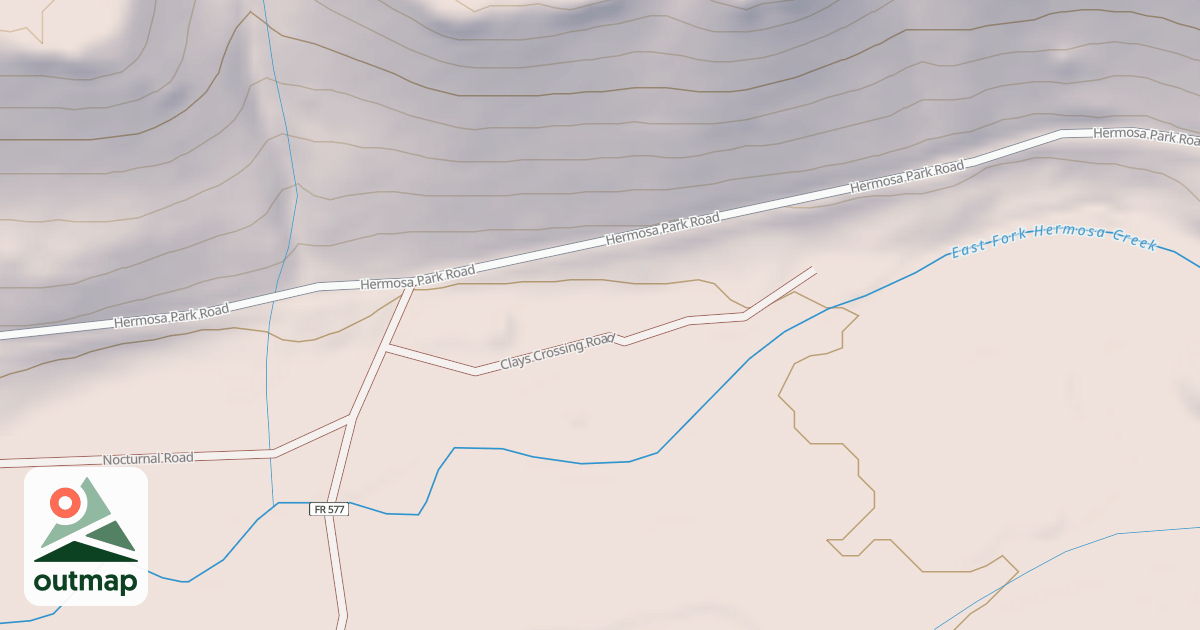 Map of CLAYS CROSSING