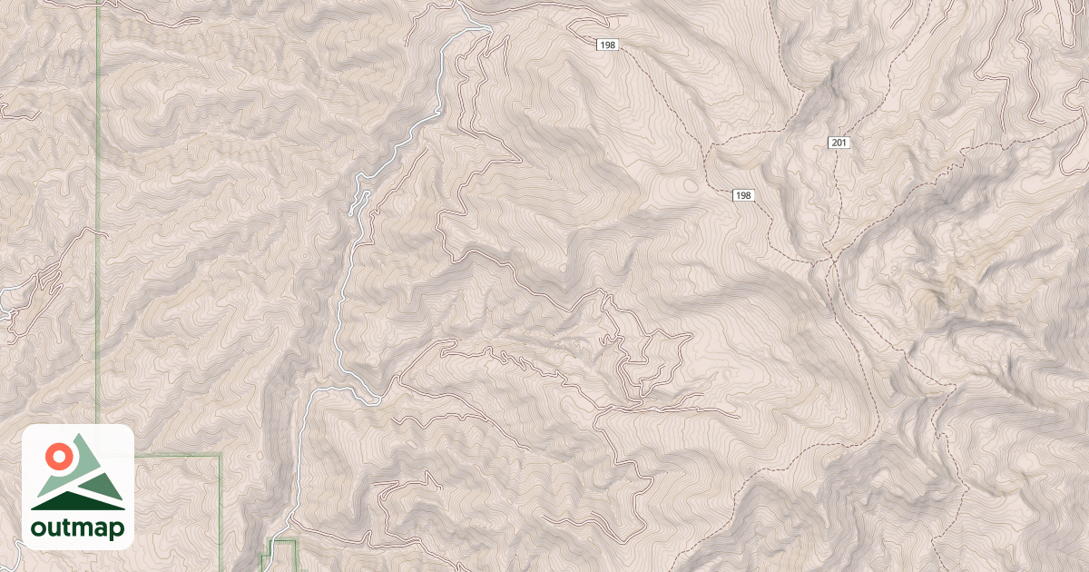 Map of COUNCIL MOUNTAIN CONTOUR