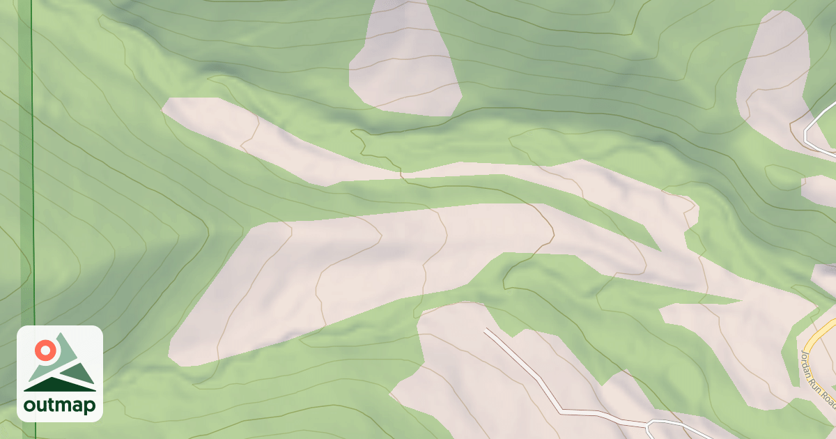 Map of JORDAN RUN LEFT