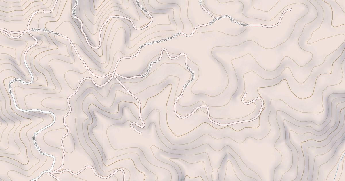Map preview of DITCH CREEK NO. TWO