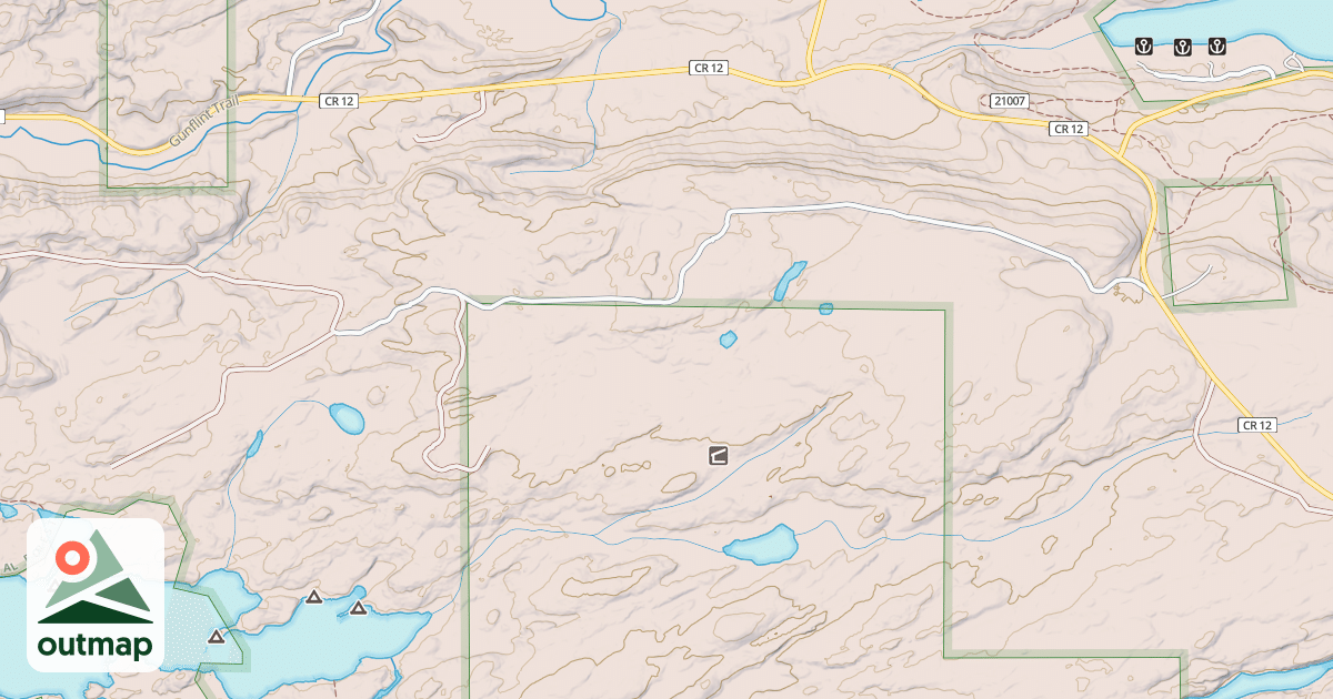 Map of Gunflint Trails Snowmobile