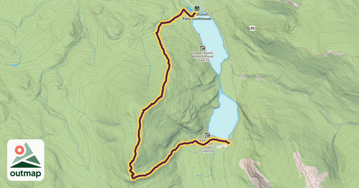 Map of South Branch Mountain Trail