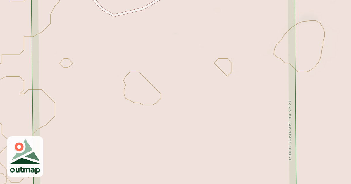 Map of Fond du Lac State Forest Trails