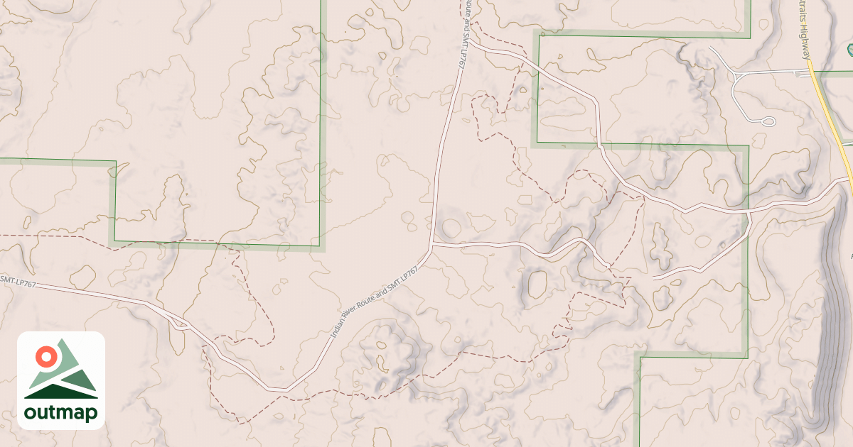 Map of Tomahawk Trail A Loop